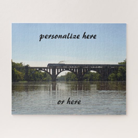 Amtrack Trein die Rappahannock River kruist Legpuzzel (Horizontaal)