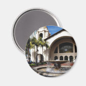 Amtrak Station en fontein in het centrum van San D Magneet (Voorkant / Achterkant)