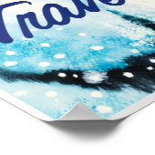 AMTRAK-wintertreinreisposter Poster (Hoek)
