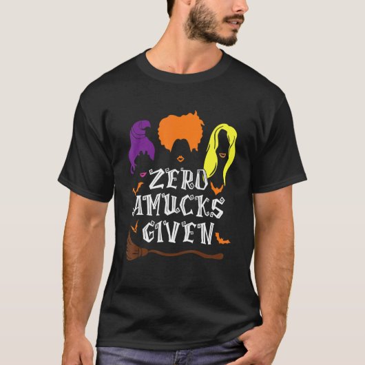 Amuck Halloween Heks Zero Amucks Gegeven Kostuum T-shirt (Voorkant)