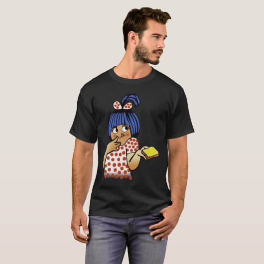 Amul Butter Girl Iconic Indian Culture Design Clas T-shirt (Voorkant volledig)