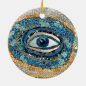 Amulet Geoden en kristallen voor het ogen van het  Keramisch Ornament (Achterkant)