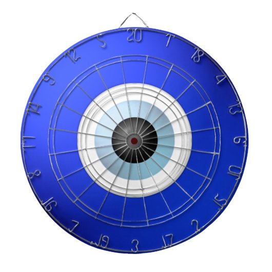 Amulet om het boze oog af te sluiten dartbord (Voorkant)