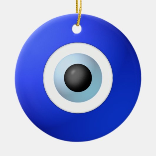 Amulet om het boze oog af te sluiten keramisch ornament (Voorkant)