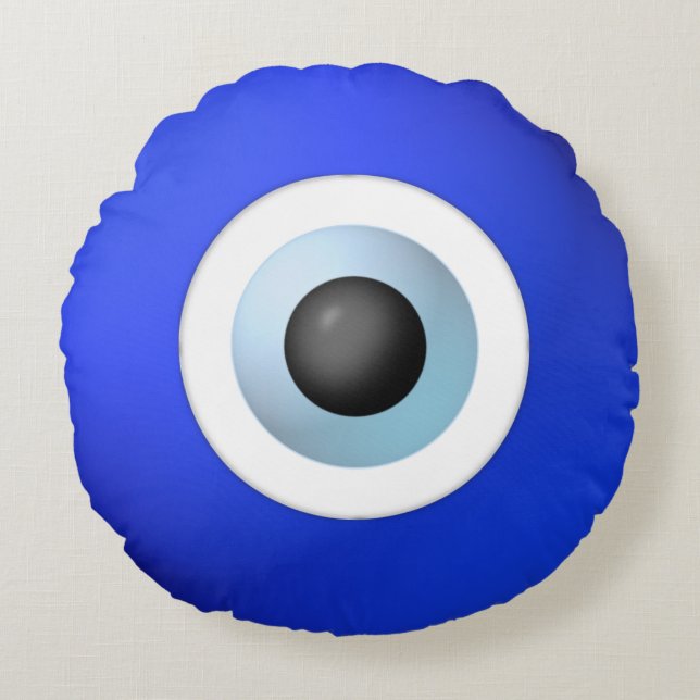 Amulet om het boze oog af te sluiten rond kussen (Voorkant)