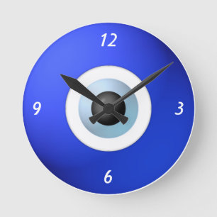 Amulet om het boze oog af te sluiten ronde klok