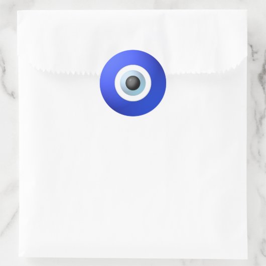 Amulet om het boze oog af te sluiten ronde sticker (Tas)