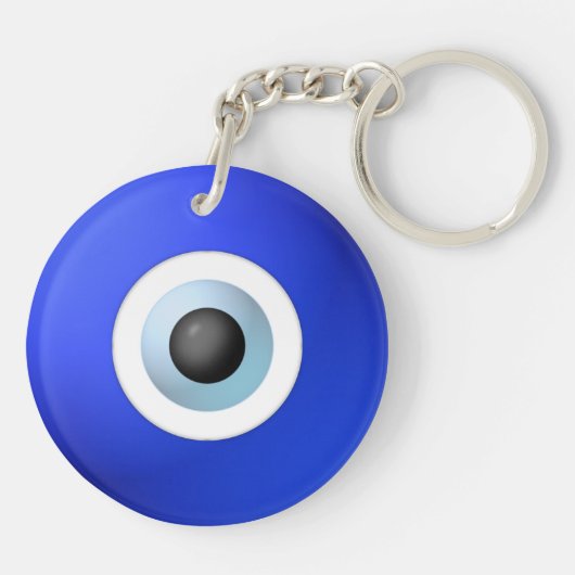 Amulet om het boze oog af te sluiten sleutelhanger (Achterkant)