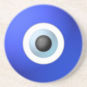 Amulet om het boze oog af te sluiten zandsteen onderzetter (Voorkant)