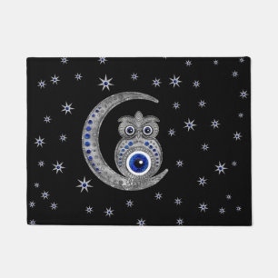 Amulet voor het kwaad - Owl op de maan Deurmat