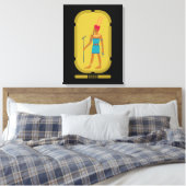 Amun God of the Air Canvas Print (Insitu (Slaapkamer))
