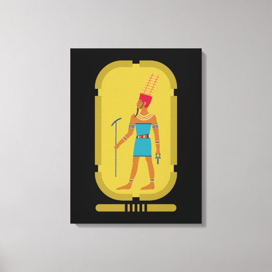 Amun God of the Air Canvas Print (Voorkant)