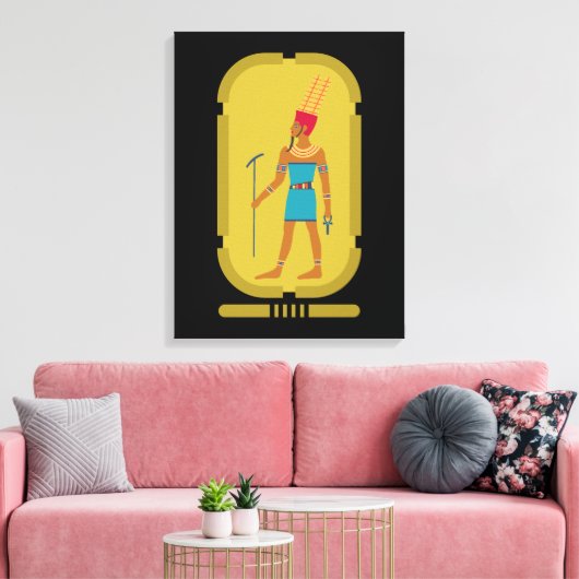 Amun God van de Lucht Canvasprint Canvas Afdruk (Insitu (Woonkamer))