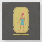 Amun God van het Onderzetter van de luchtsteen (Voorkant)