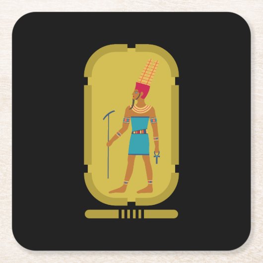 Amun God van het Onderzetter van het luchtpapier (Voorkant)