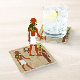 AMun RA en Isis Glazen Onderzetter