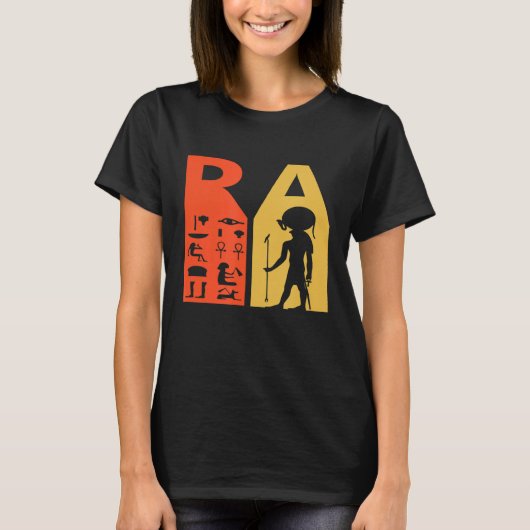 Amun Ra Oude Egypte God van Sun Ra T-shirt (Voorkant)