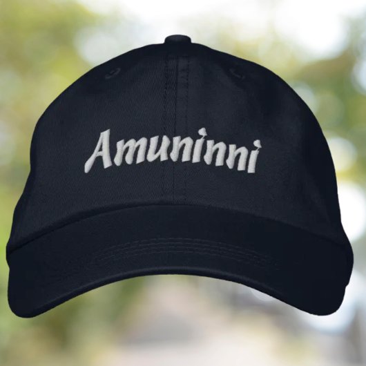 Amuninni Geborduurde Hoed Pet