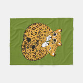 Amur Leopard Cubs Cuddling Art Fleece Deken (Voorkant (Horizontaal))
