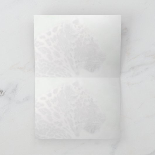 Amur Leopard Wenskaart Kaart (Binnen)