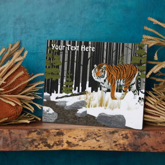 Amur (Siberië) tijger Fotoplaat (Zijkant)