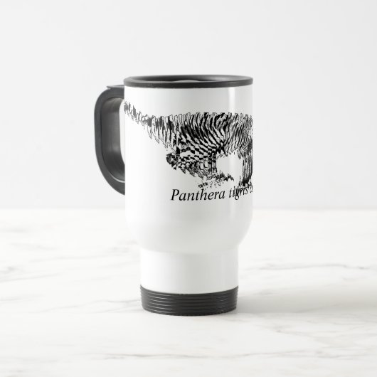Amur Tiger #1/Travel mug Reisbeker (Voorkant links)