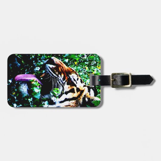 Amur Tiger cd ltcnm Bagagelabel (Voorkant horizontaal)