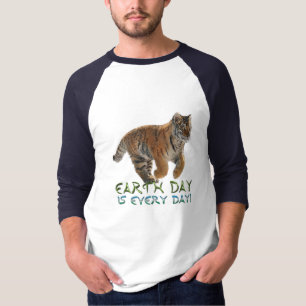Amur Tiger Cub Earth Day Art Wildlife Shirt