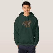 Amur Tiger Cub Fantasy Art Mannen Hoodie (Voorkant volledig)