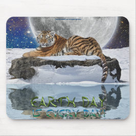Amur Tiger Earth Day Wildlife Protection Mousepad Muismat