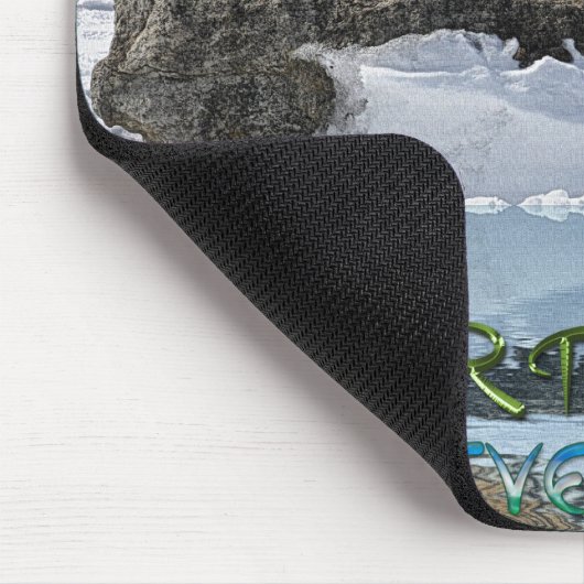 Amur Tiger Earth Day Wildlife Protection Mousepad Muismat (Hoek)