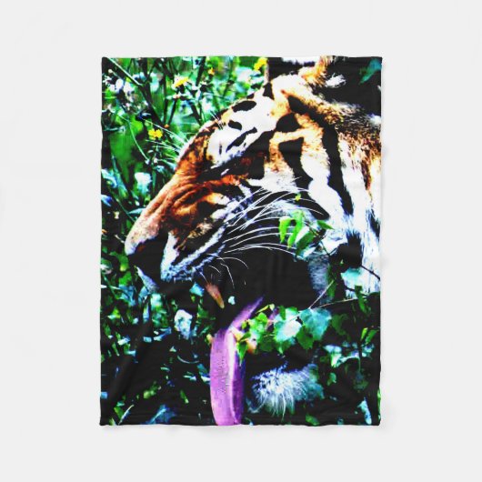 Amur Tiger fbcnm Fleece Deken (Voorkant)