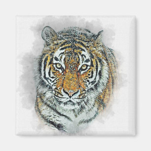 Amur Tiger Feline Wilde Cat Siberian Magneet