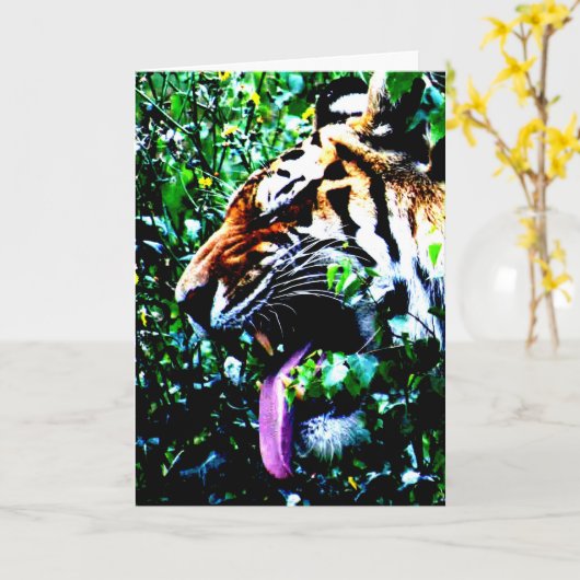 Amur Tiger gccna Kaart (Gele Bloem)