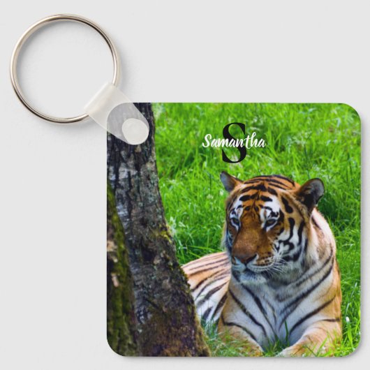 Amur Tiger Keyring Sleutelhanger (Voorkant)