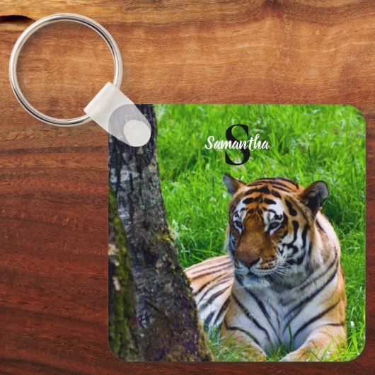 Amur Tiger Keyring Sleutelhanger (Voorkant)