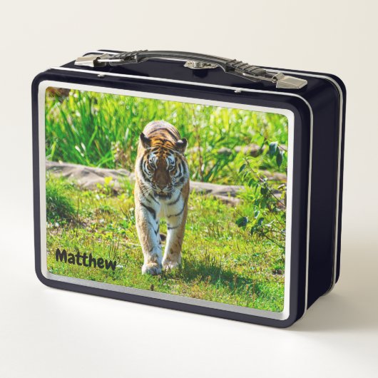 Amur Tiger Metal Lunchbox (Achterkant)