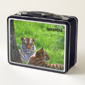Amur Tiger Metal Lunchbox (Achterkant)