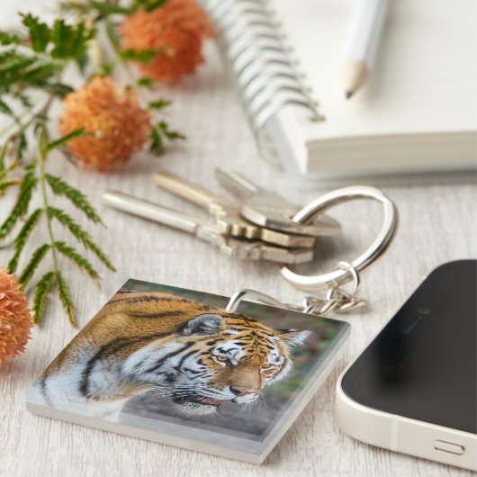 Amur Tiger Sleutelhanger (Voorkant Rechts)