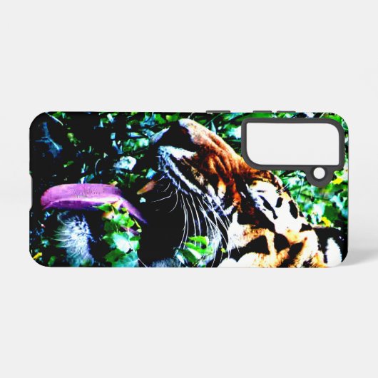 Amur Tiger-syndroom Samsung Galaxy Hoesje (Achterkant horizontaal)