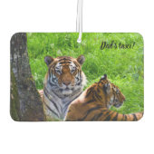 Amur Tigers Car air freshener Luchtverfrisser (Achterkant)