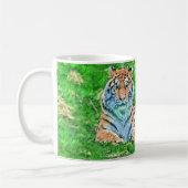 Amur Tijger op Groene Mok (Links)