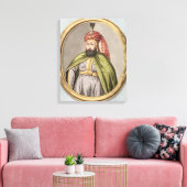 Amurath IV (1612-40) Sultan 1623-40, van Canvas Afdruk (Insitu (Woonkamer))