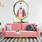 Amurath (Murad) I (1319-89), Sultan 1359-89, van Canvas Afdruk (Insitu (Woonkamer))