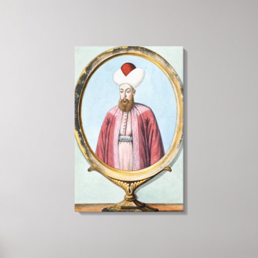 Amurath (Murad) I (1319-89), Sultan 1359-89, van Canvas Afdruk (Voorkant)