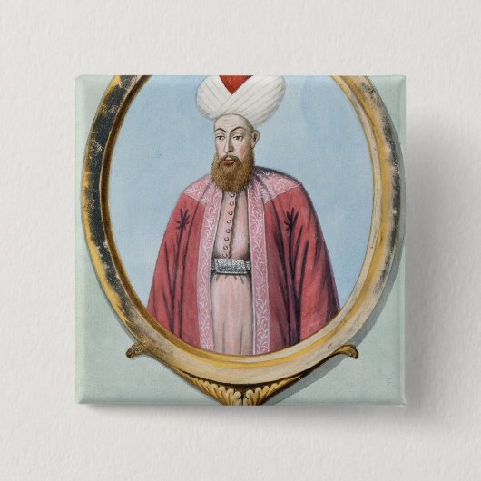 Amurath (Murad) I (1319-89), Sultan 1359-89, van Vierkante Button 5,1 Cm (Voorkant)