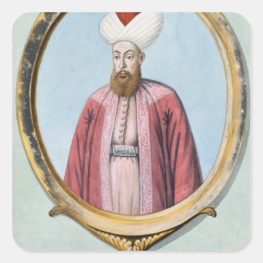 Amurath (Murad) I (1319-89), Sultan 1359-89, van Vierkante Sticker (Voorkant)