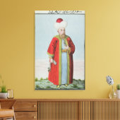 Amurath (Murad) II (1404-51) Sultan 1421-51, van Canvas Afdruk (Insitu (Woonkamer))