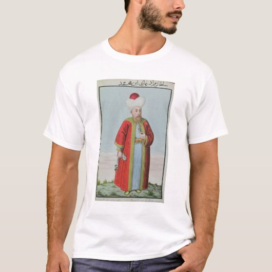 Amurath (Murad) II (1404-51) Sultan 1421-51, van T-shirt (Voorkant)