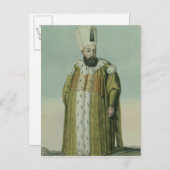 Amurath (Murad) III (1546-95) Sultan 1574-95, van Briefkaart (Voorkant / Achterkant)